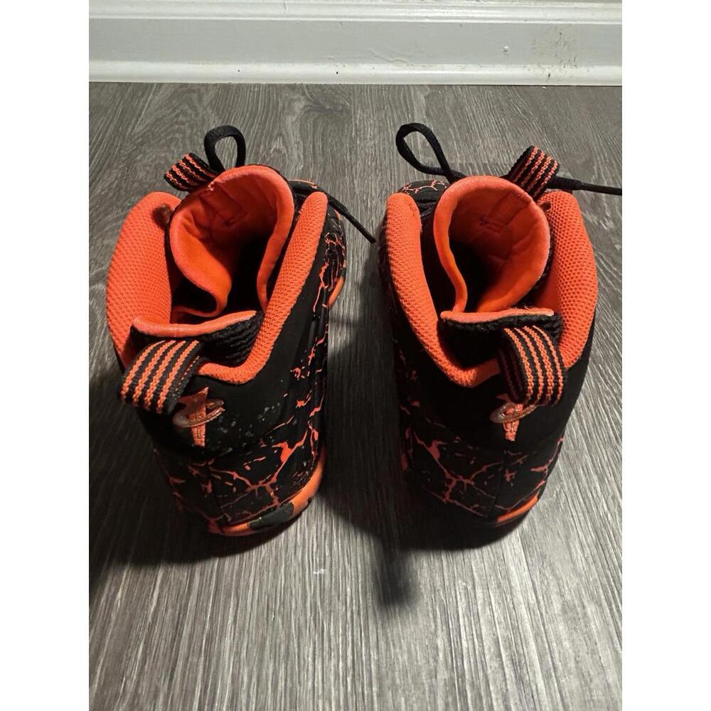 Nike Little Posite One Lava 644791-010 Sneakers Size 7Y - Picture 4 of 8